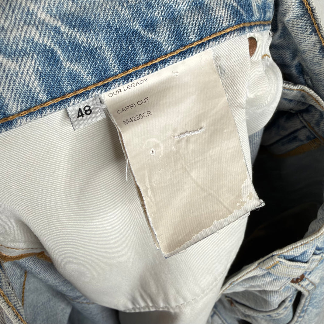 Our Legacy Light Wash Capri Jeans
