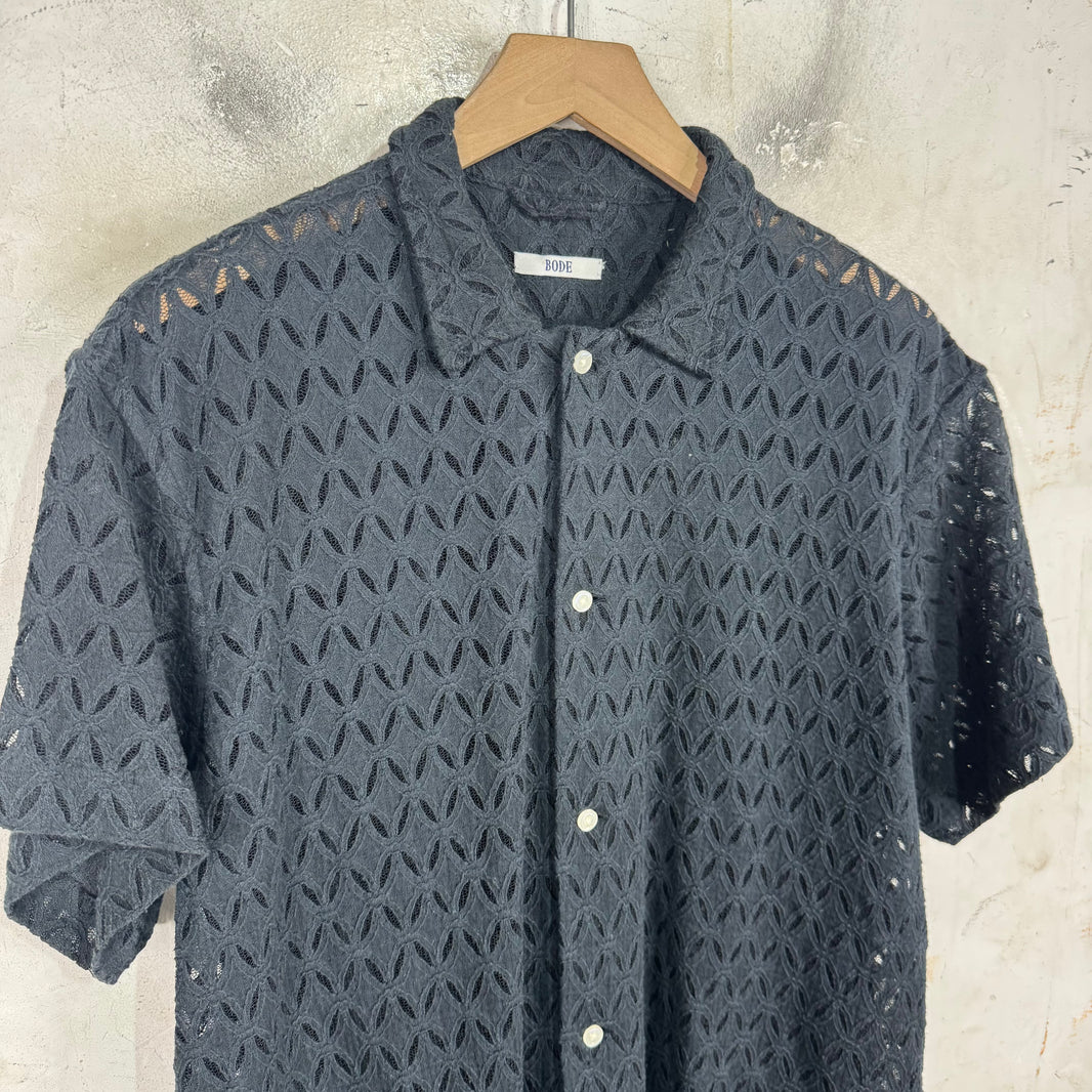 Bode Black Lace Shirt