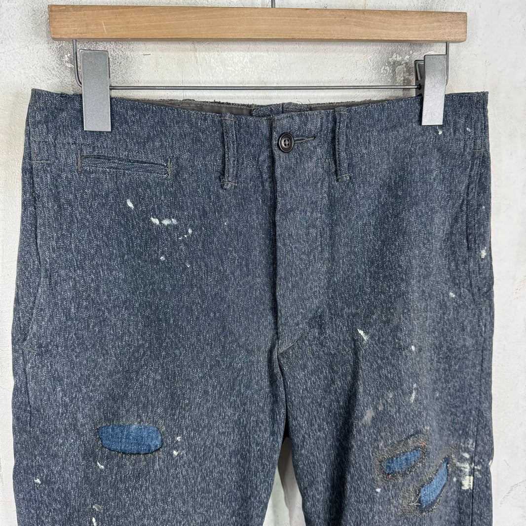 RRL Speckled Repaired Work Pants