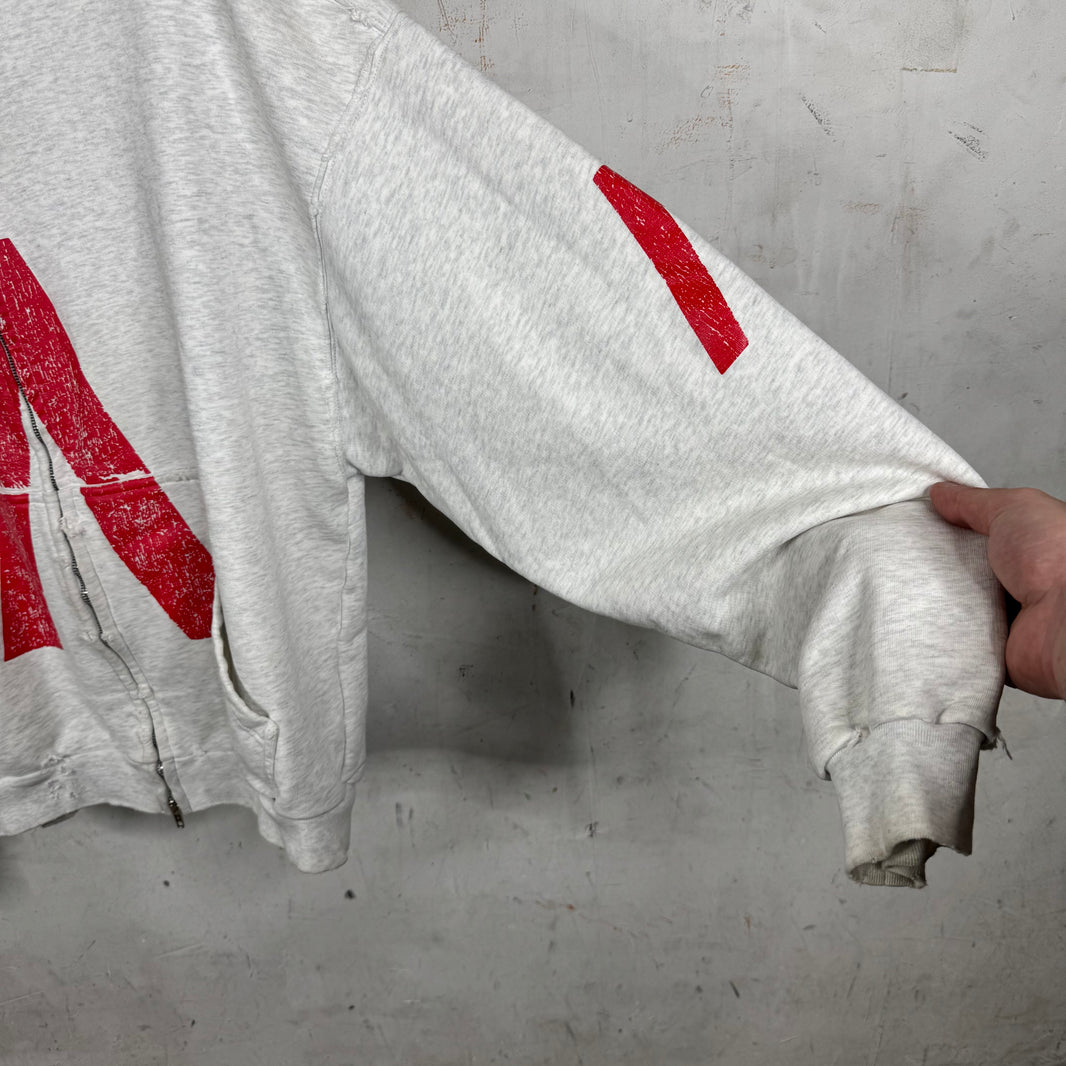 Balenciaga Grey Archive Music Zip Hoodie
