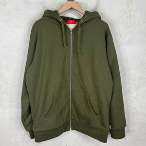 Supreme Thermal Lined Hood Logo Zip Hoodie