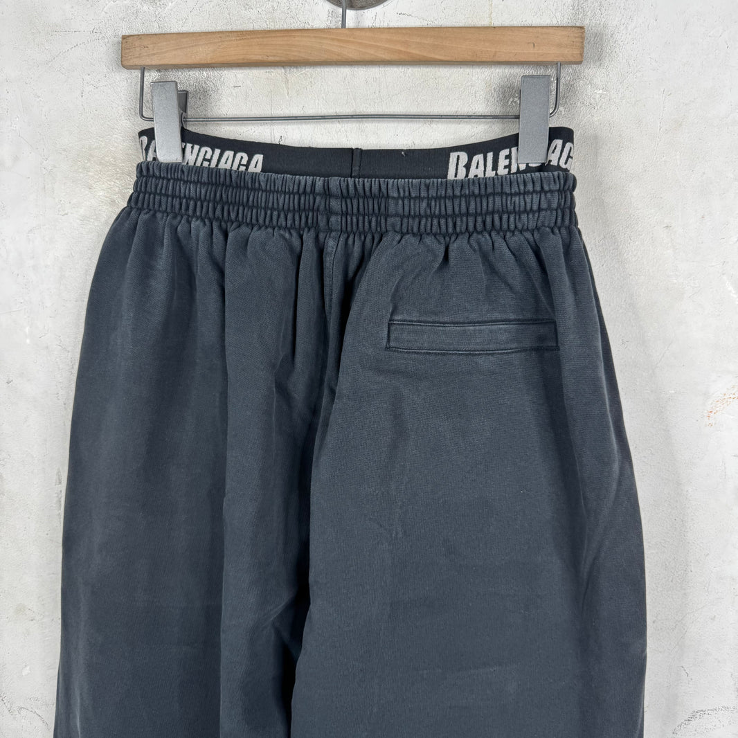 Balenciaga Sporty B Layered Waist Sweatpants