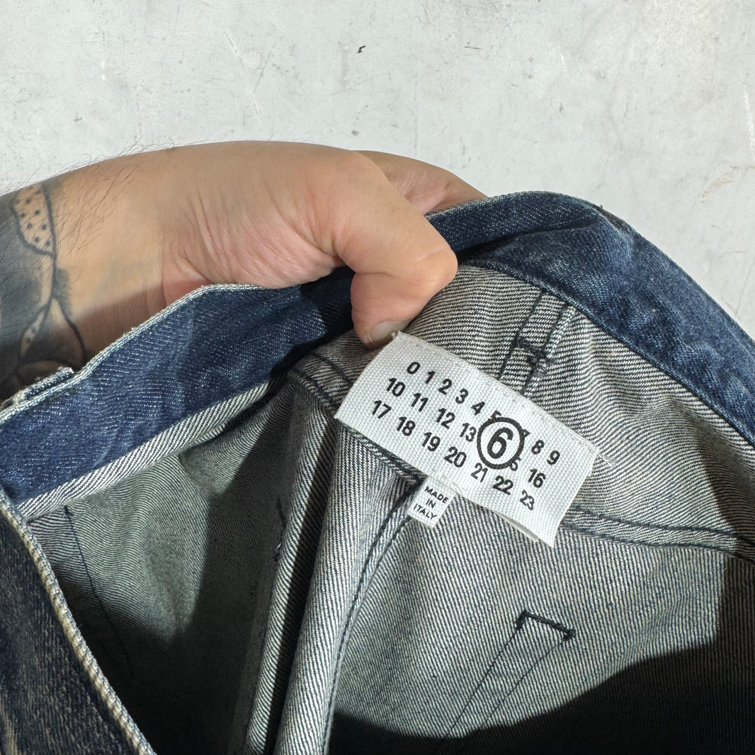 Margiela MM6 Distressed Bootcut Jeans