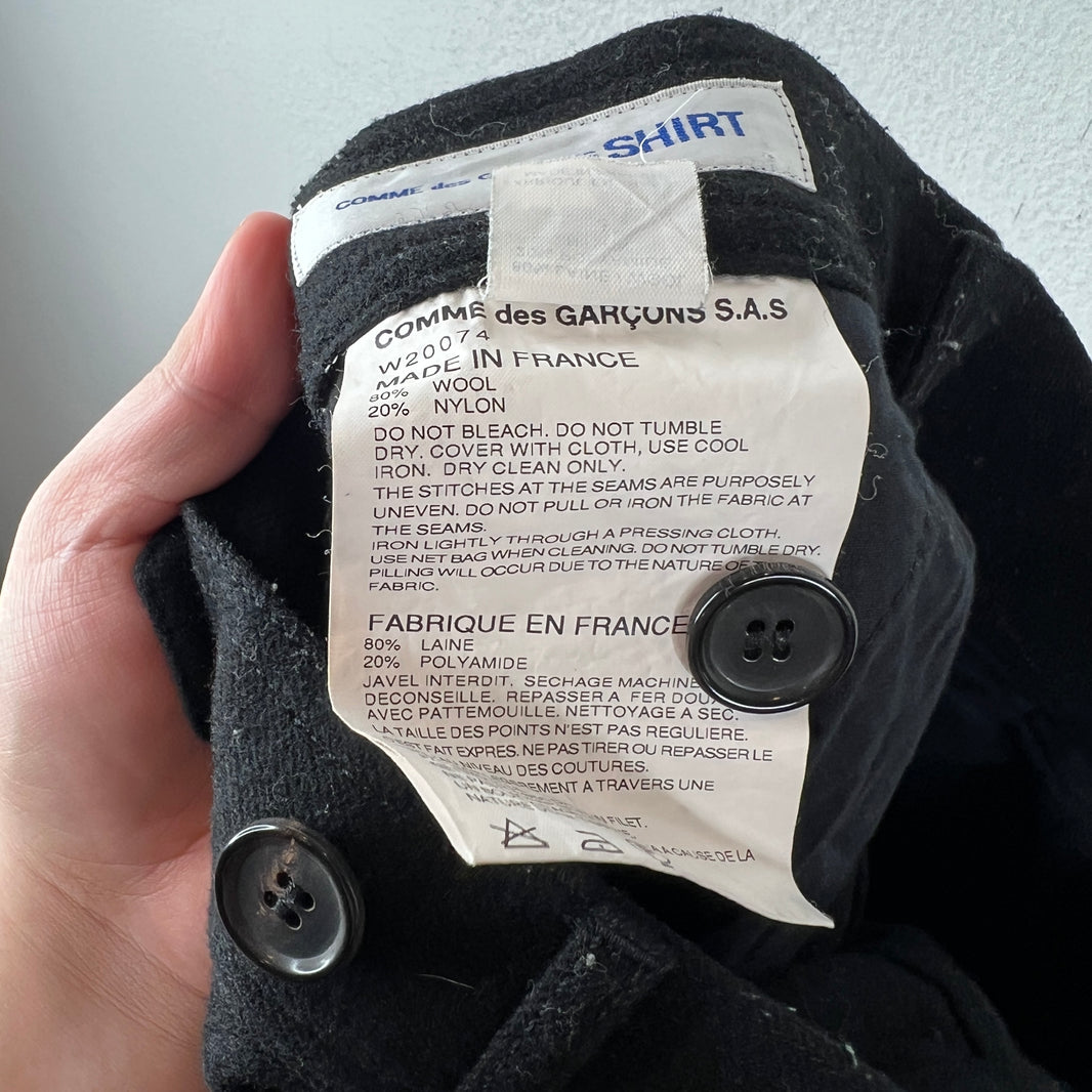 CDG Shirt Wool Patchwork Trousers