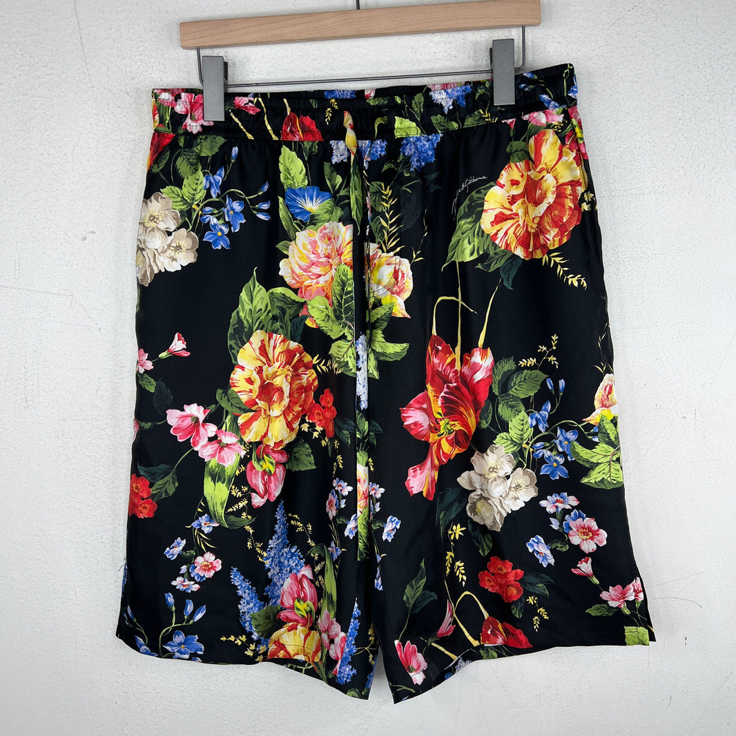 Dolce & Gabbana Floral Silk Shorts