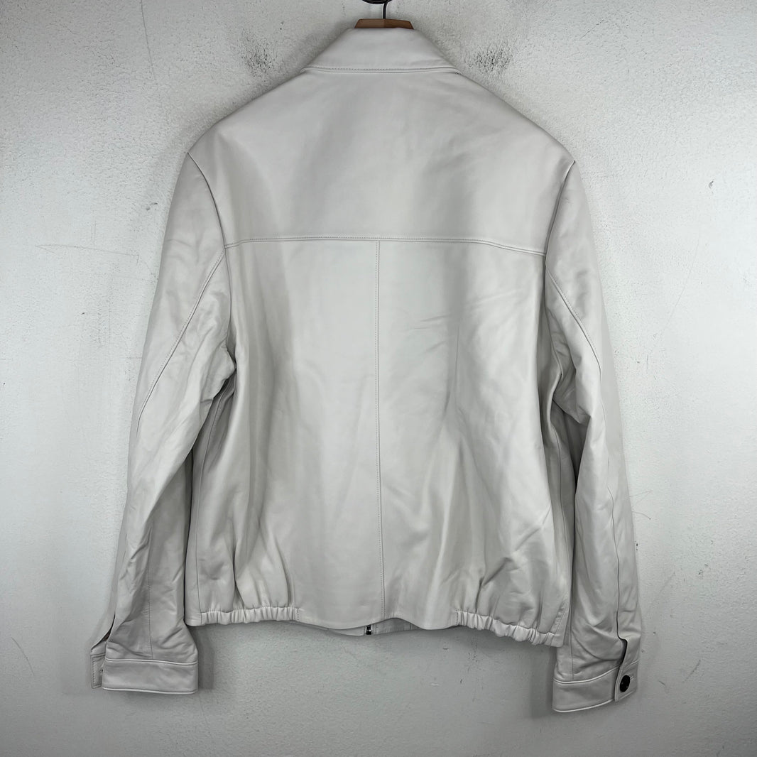 Prada White Nappa Lambskin Jacket
