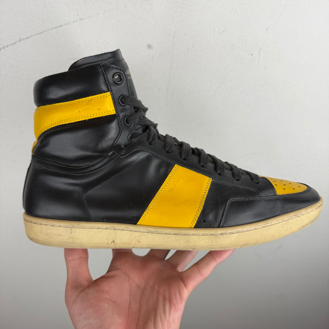 Saint Laurent Yellow/Black SL-10H Sneakers