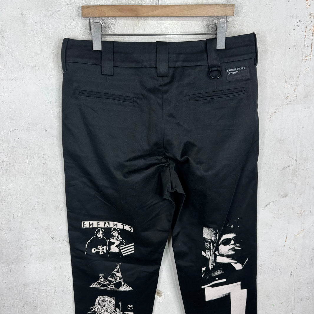 ERD Printed Collage Work Pants