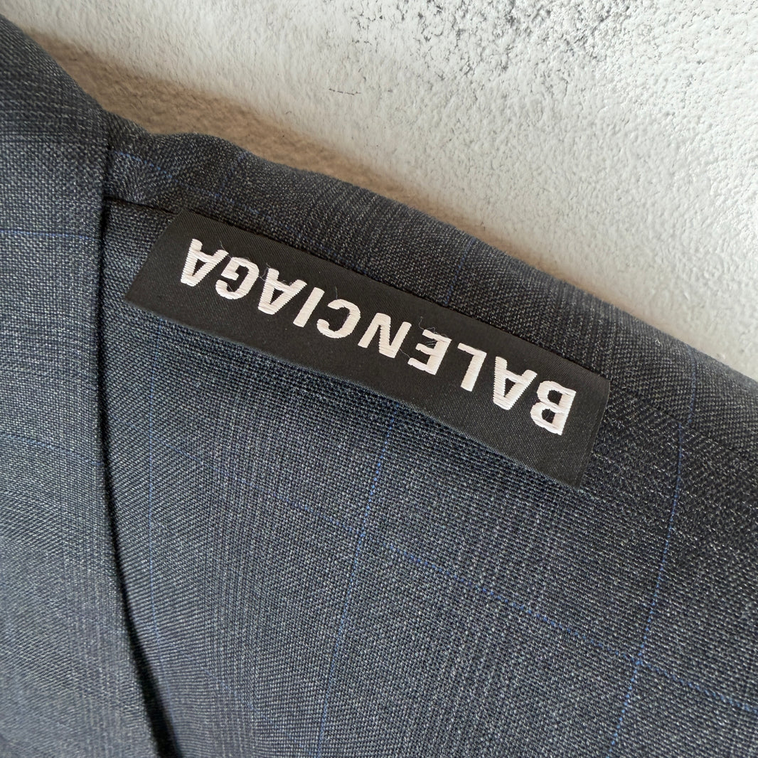 Balenciaga Tagged Grey Long Coat