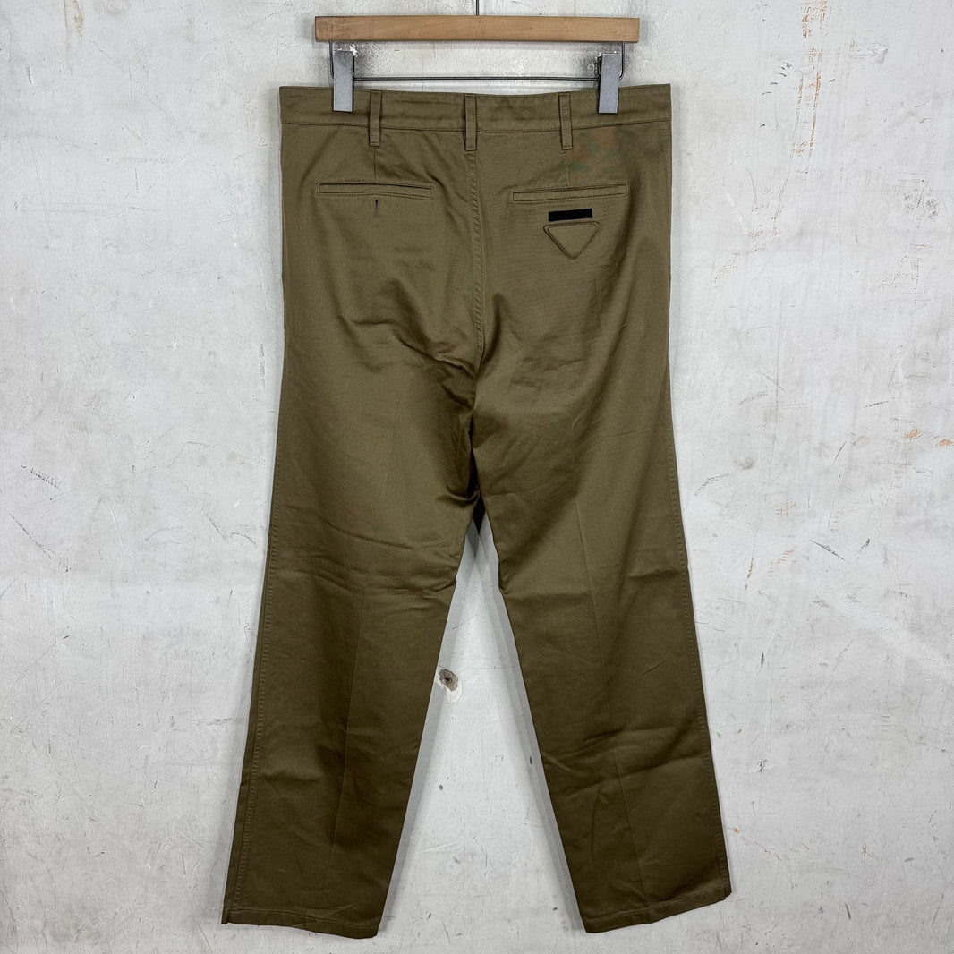 Prada Applique Patch Chinos