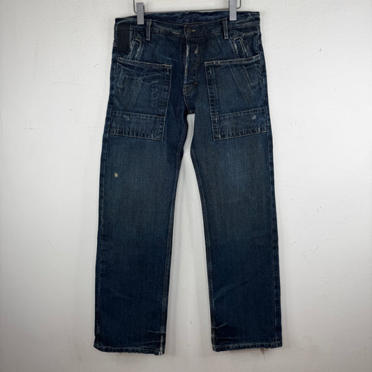 Rick Owens Selvedge Bootcut Slab Denim Jeans