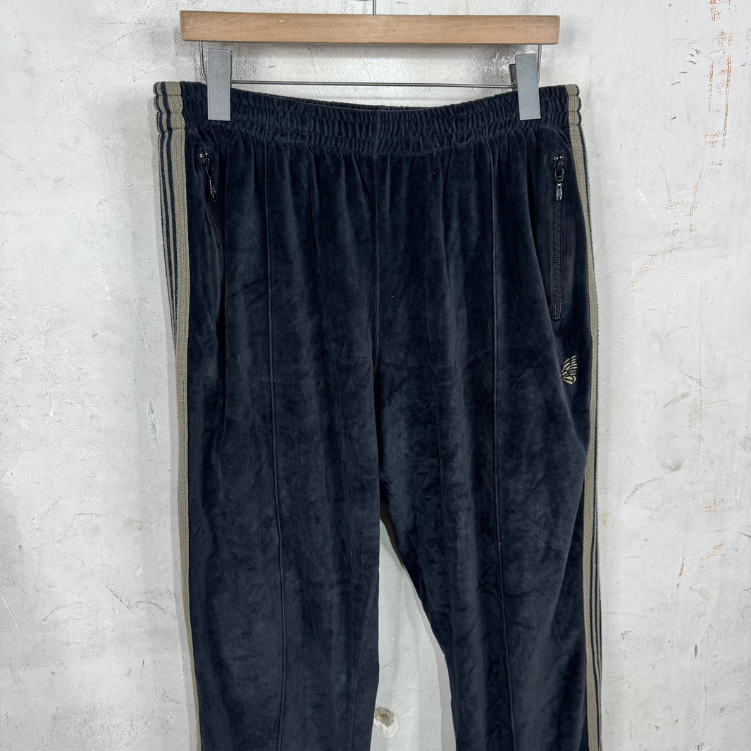 Needles Black Velvet Track Pants