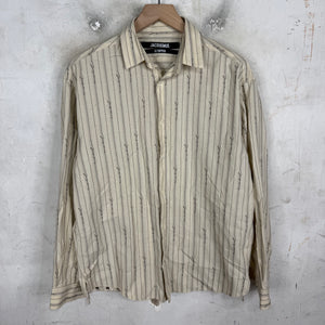 Jacquemus Pinstripe Script Logo LS Shirt