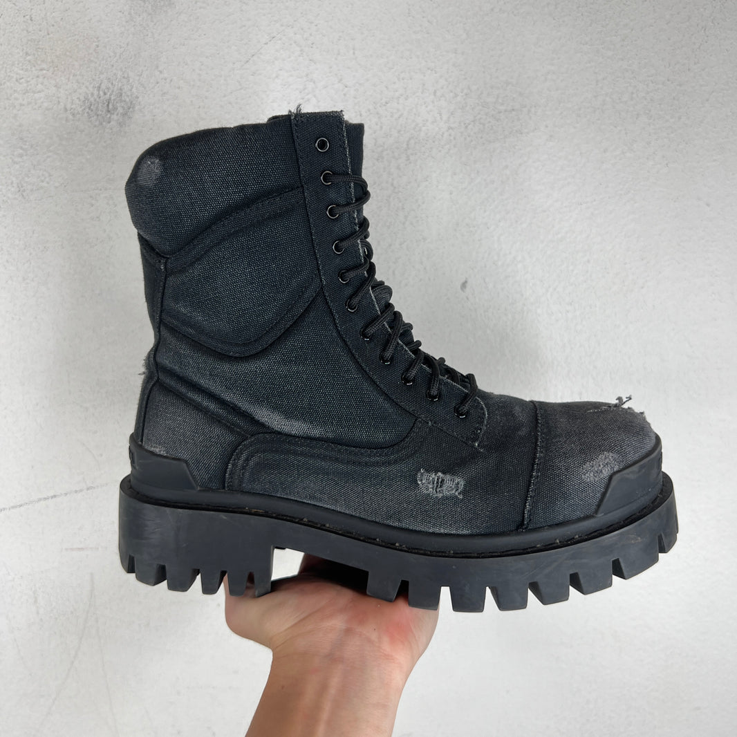 Balenciaga Canvas Strike Boots