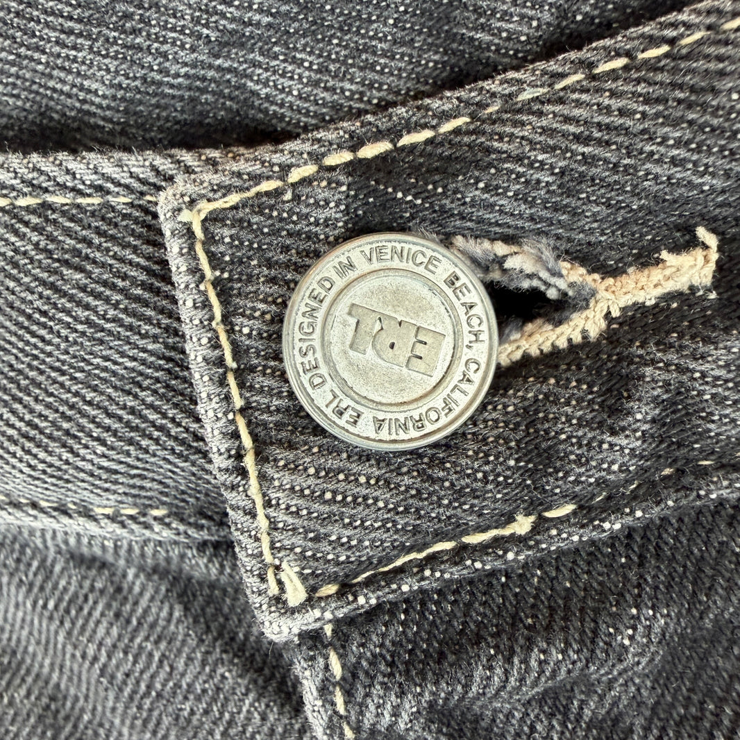 ERL Altered Black Boardwalk Jeans