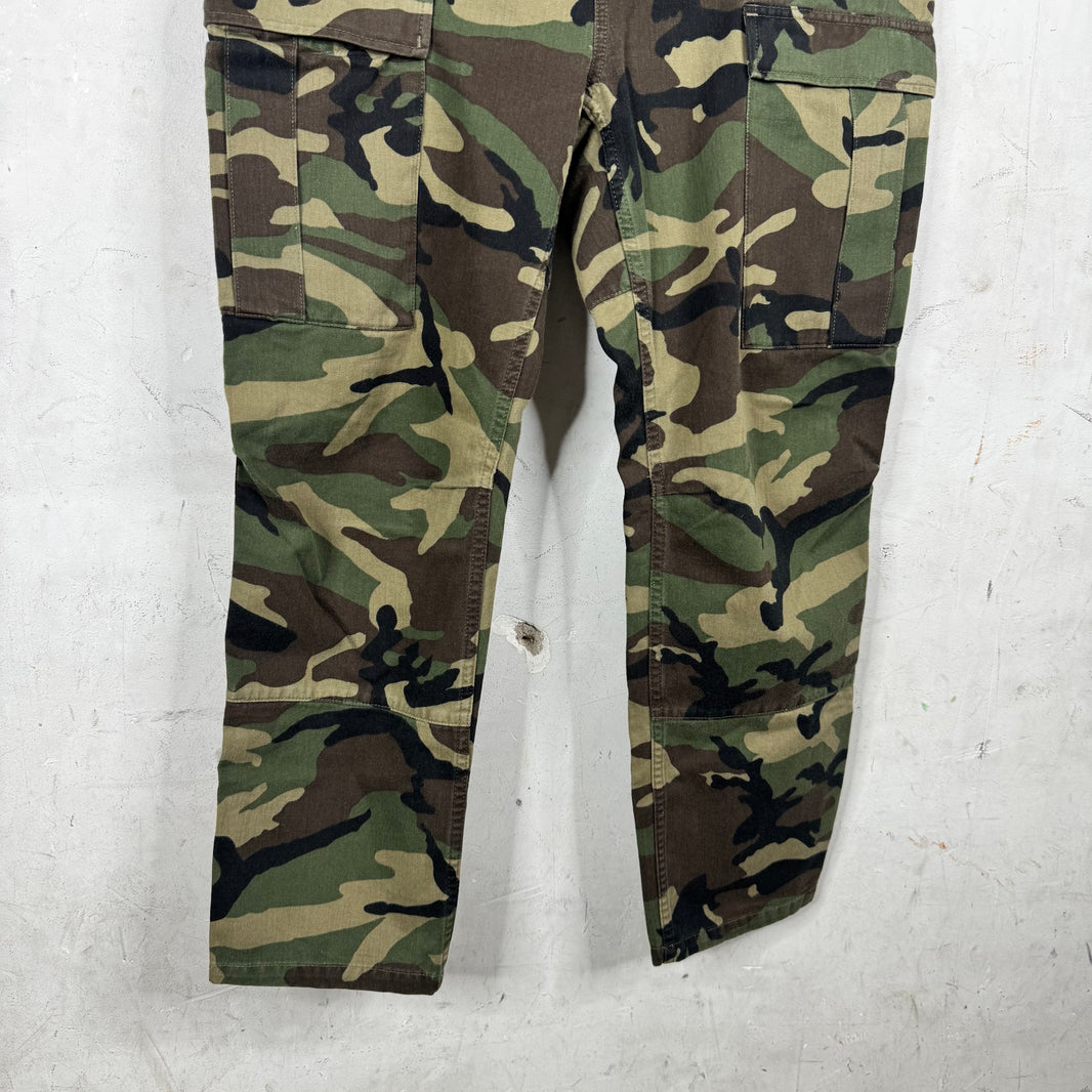 Balenciaga Slim Green Camo Cargo Pants