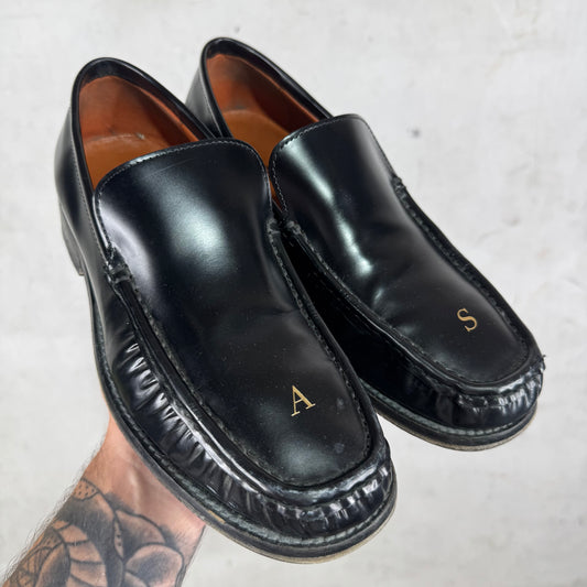 Acne Studios Boafer Lettered Loafers