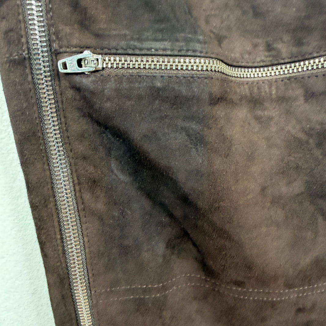 Alyx Leather Suede Zipper Pants