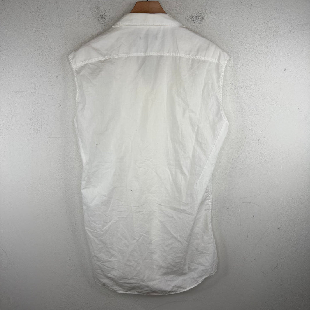 Balmain White Sleeveless Shirt