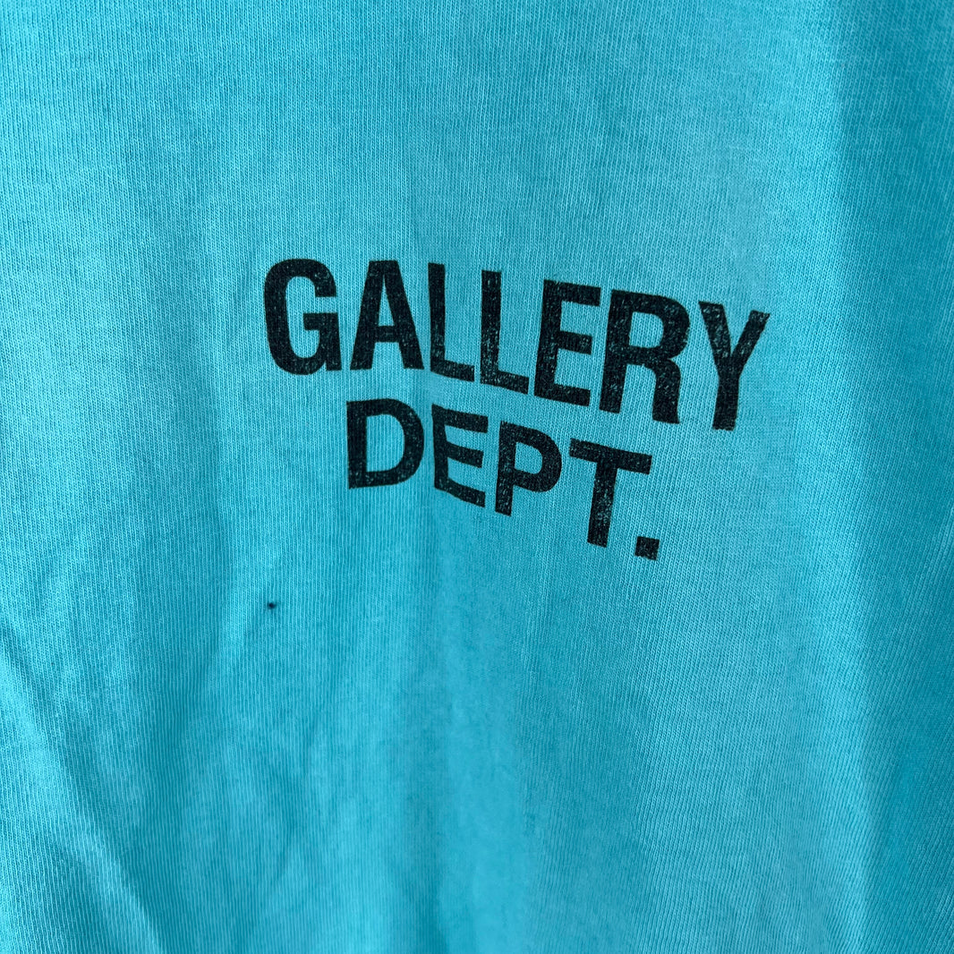 Gallery Dept Turquoise Logo T-Shirt