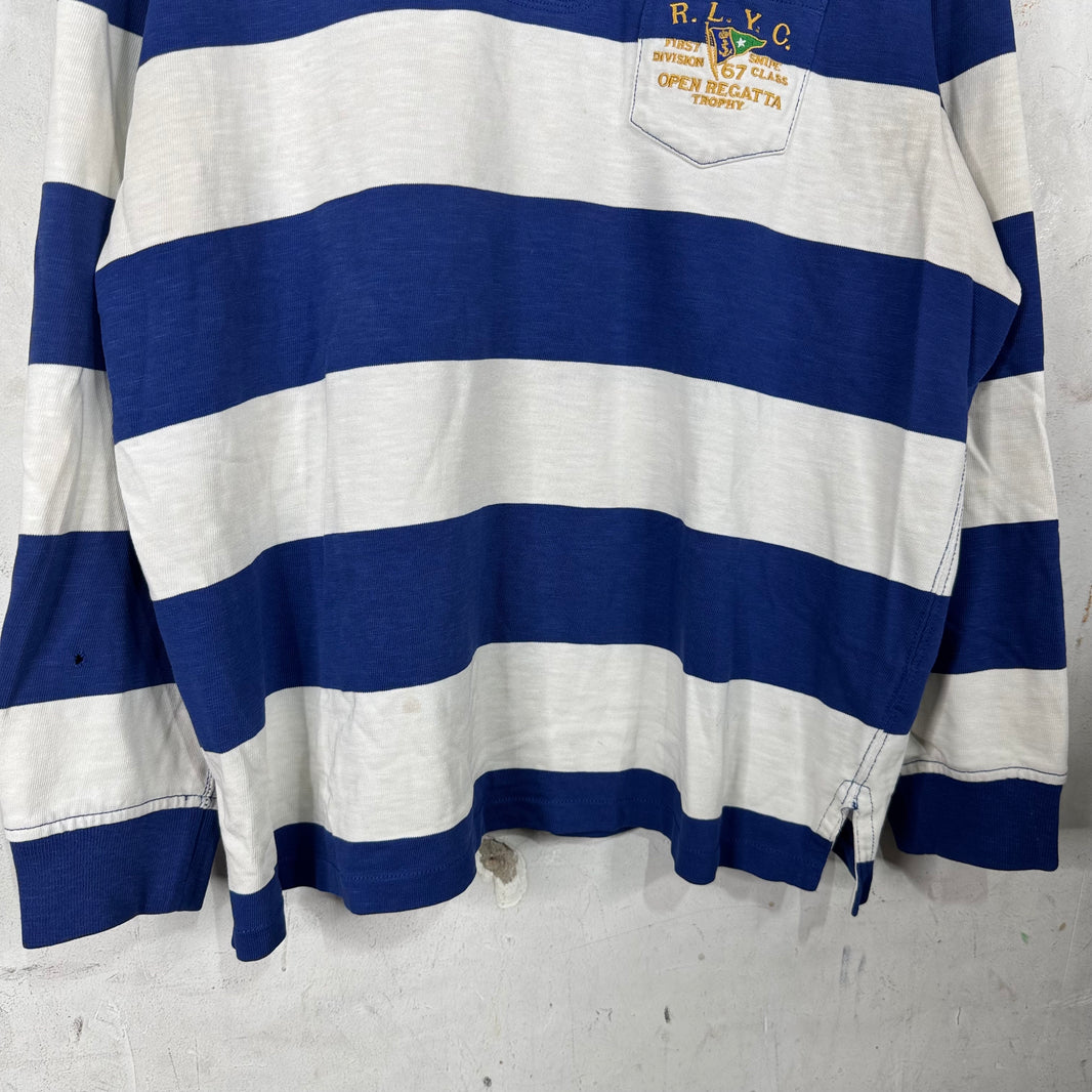 Ralph Lauren RLYC Blue/White Striped Rugby