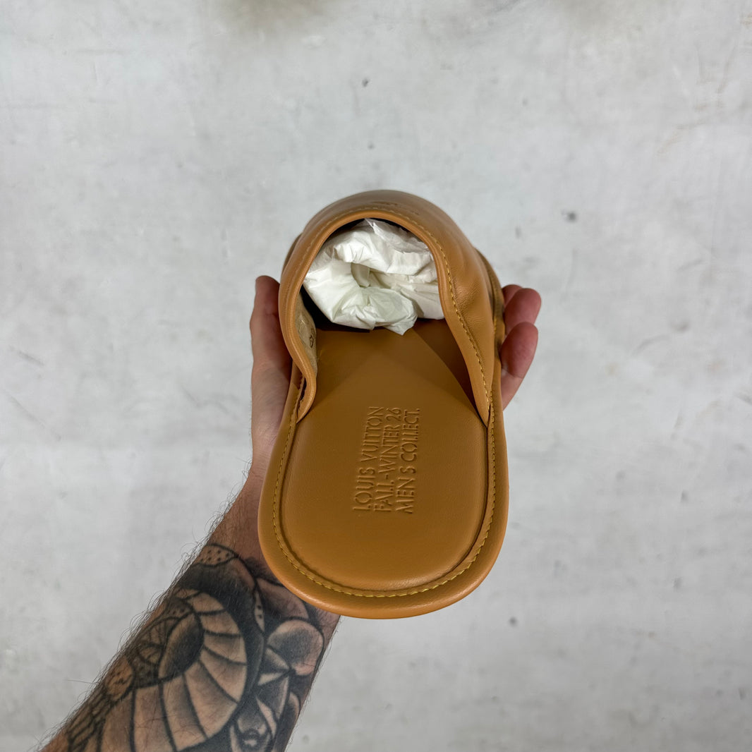 Louis Vuitton Leather Invite Slippers