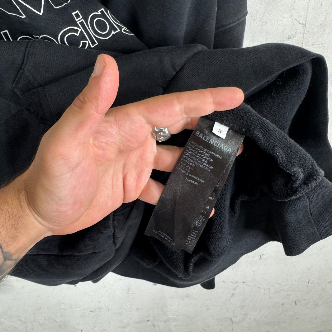 Balenciaga x Adidas Black Hoodie