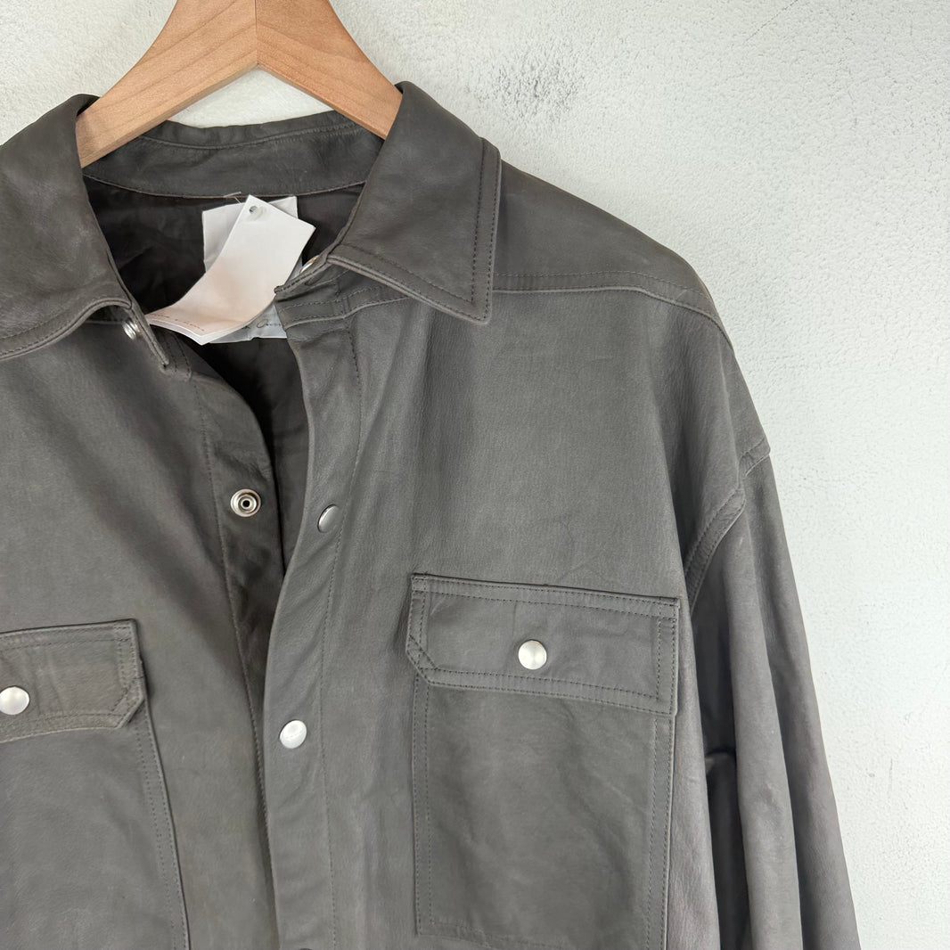 Rick Owens Western Leather Overshirt