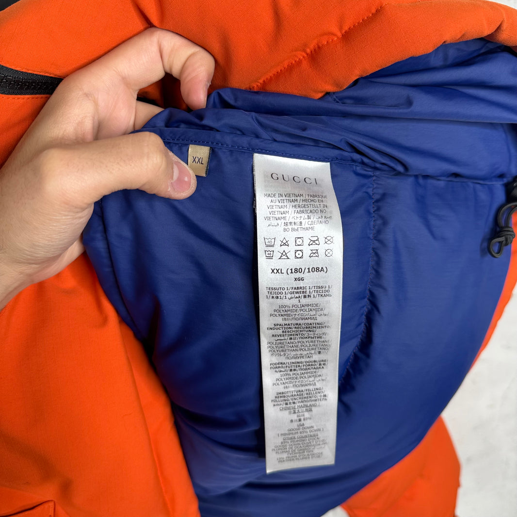 Gucci x TNF Orange Nuptse Jacket