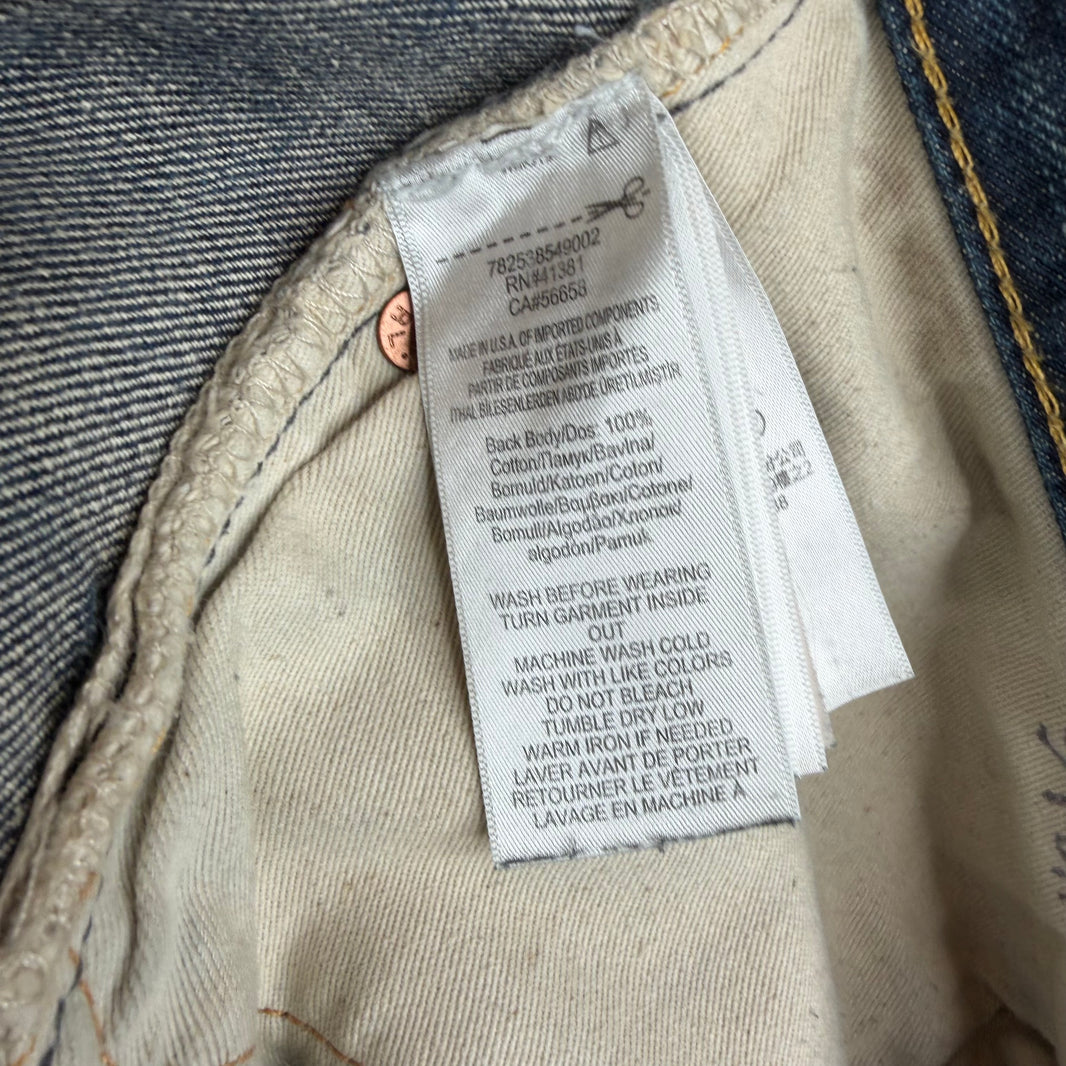 RRL Distressed Slim Fit Jeans