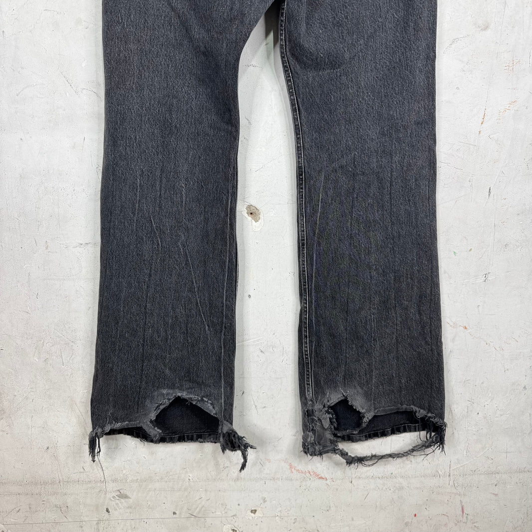 Balenciaga Grey Lost Tape Flare Jeans