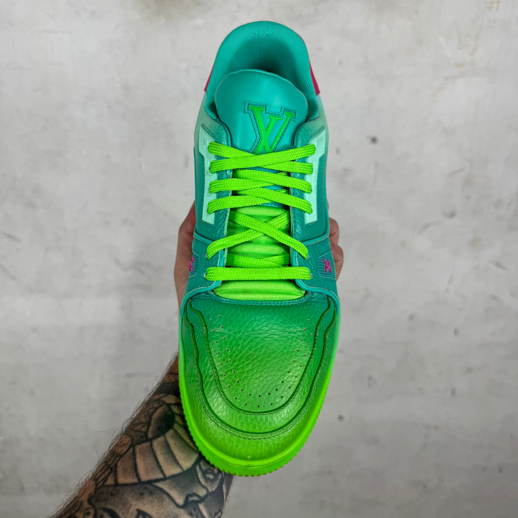 Louis Vuitton Gradient Green Trainers