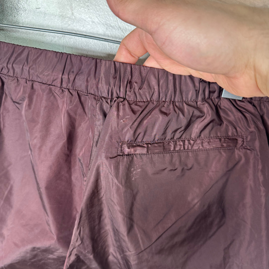 Acne Studios Maroon Nylon Swim Trunks