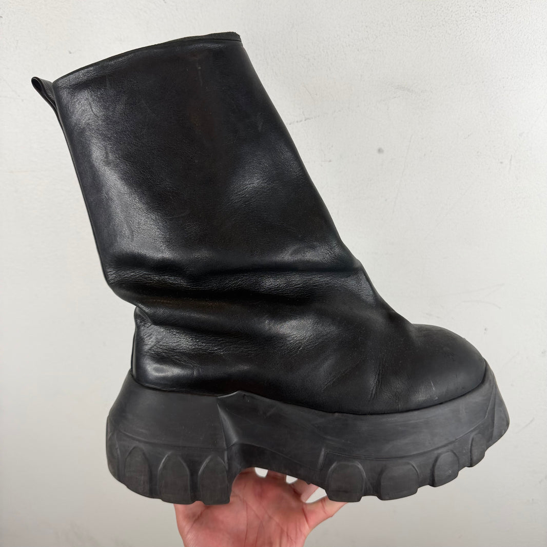 Rick Owens Smoked Mega Tractor Boot