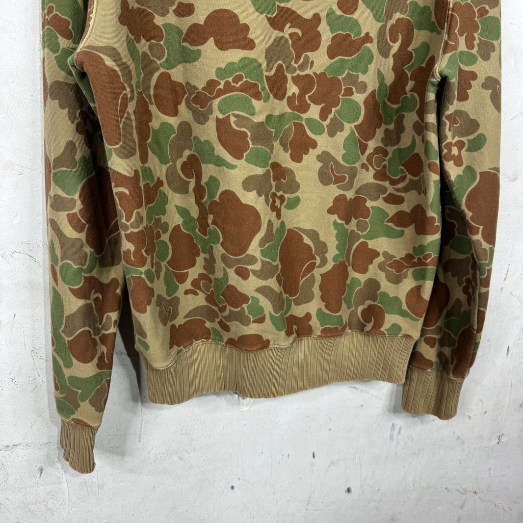 RRL Duck Camo Crewneck Sweatshirt
