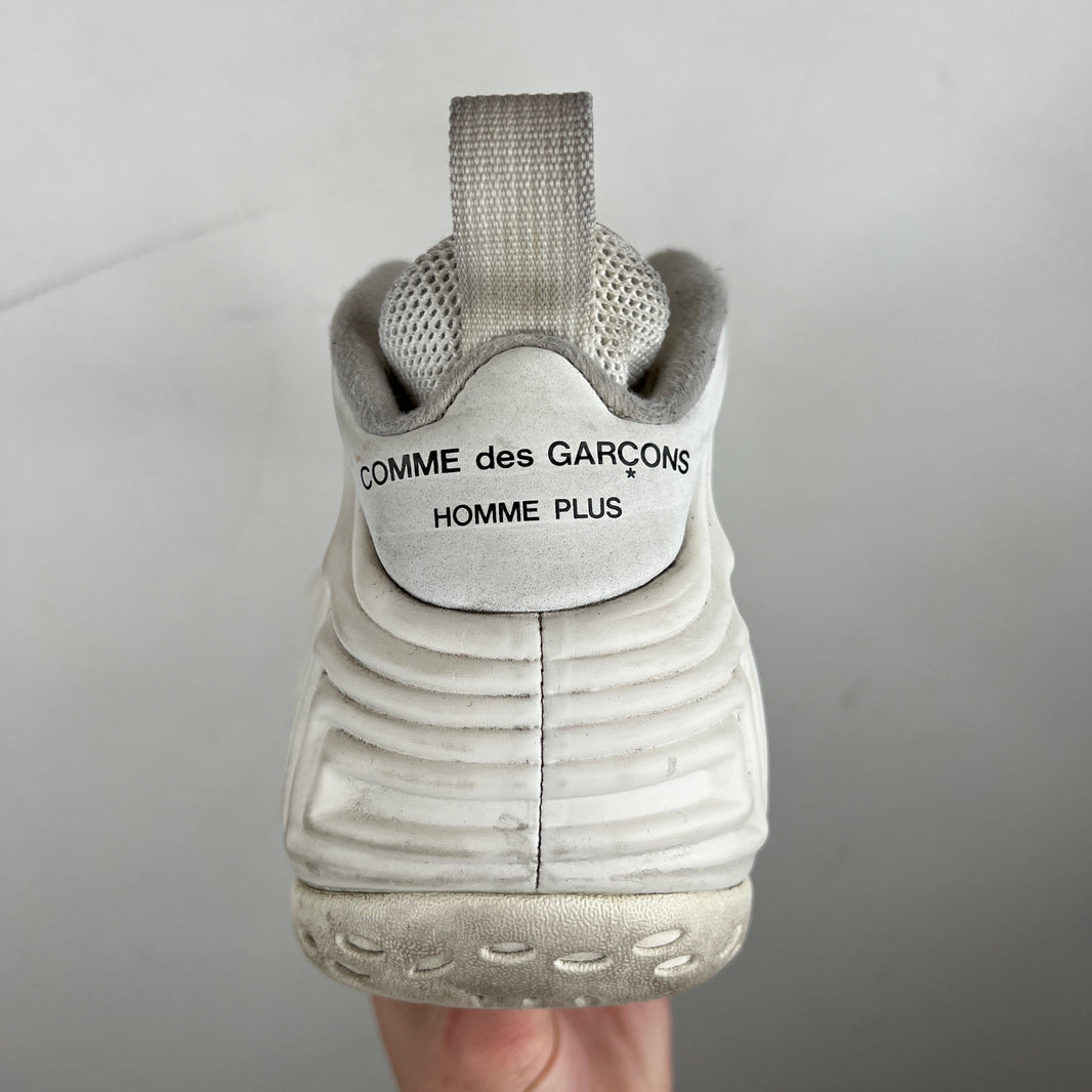 CDG Nike White Foamposite Sneakers