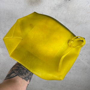 Rick Owens Yellow Adri Leather Shoulder Bag