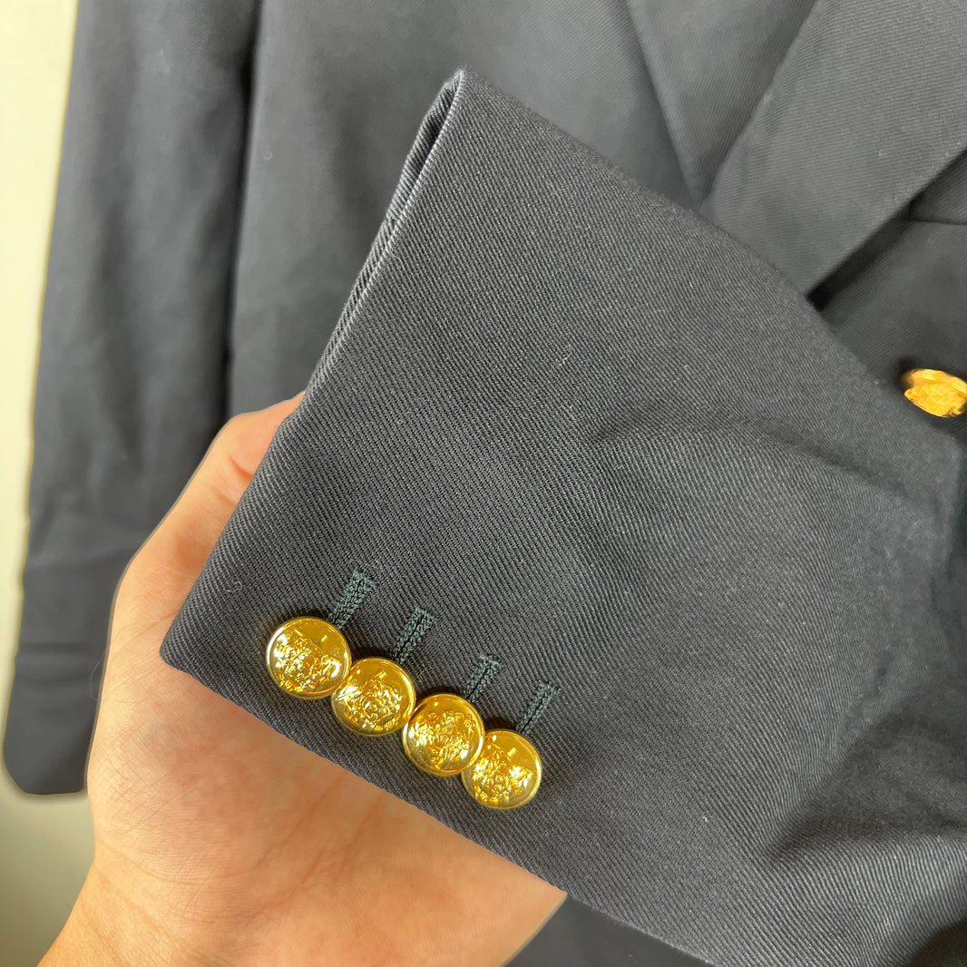 Celine Navy Double Breasted Blazer