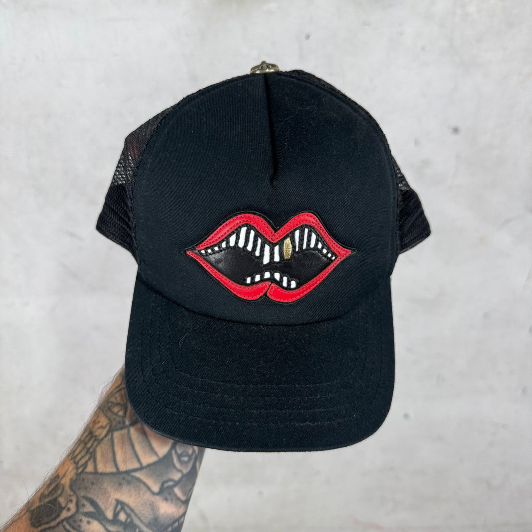 Chrome Hearts Chomper Leather Patch Hat