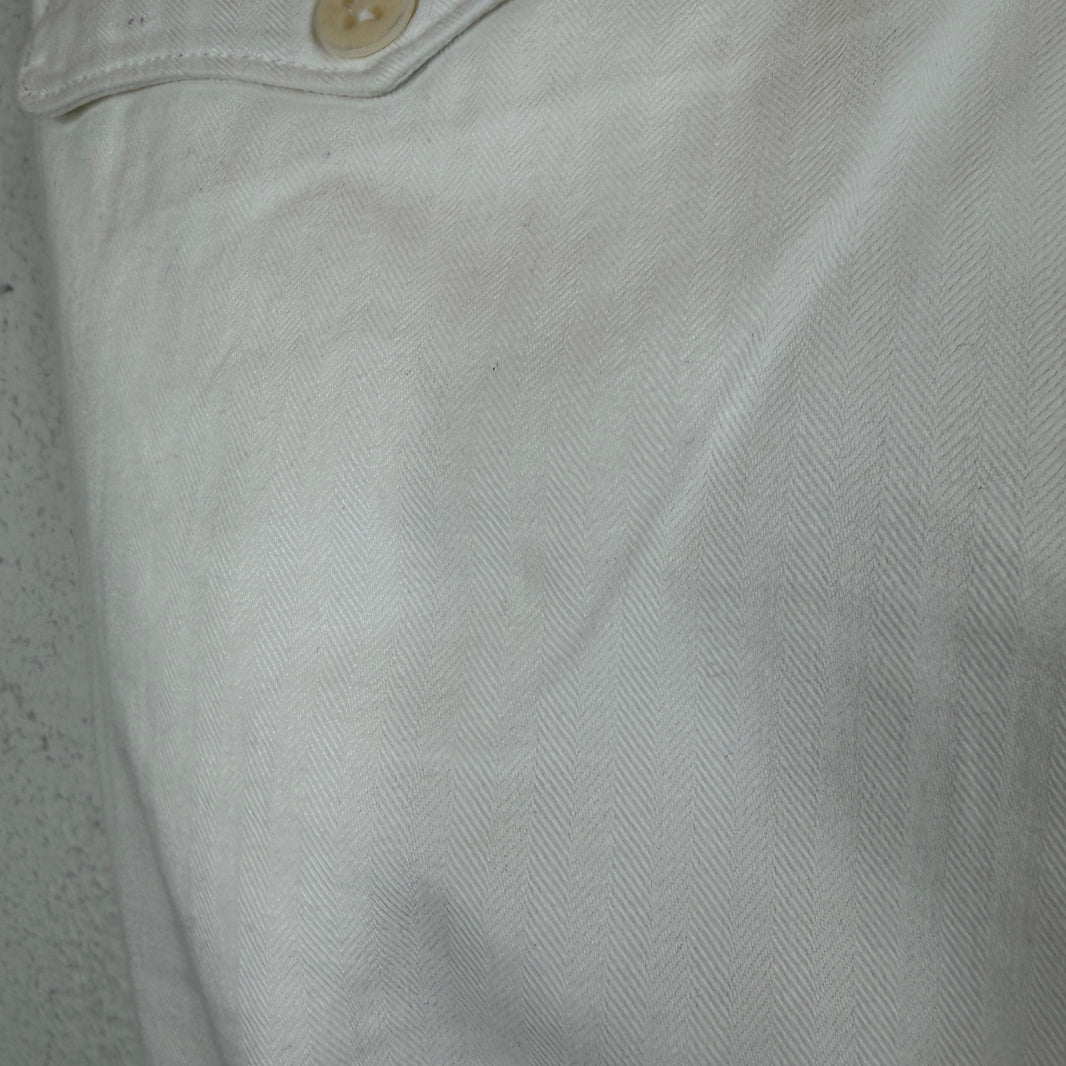 RRL White Herringbone Pants