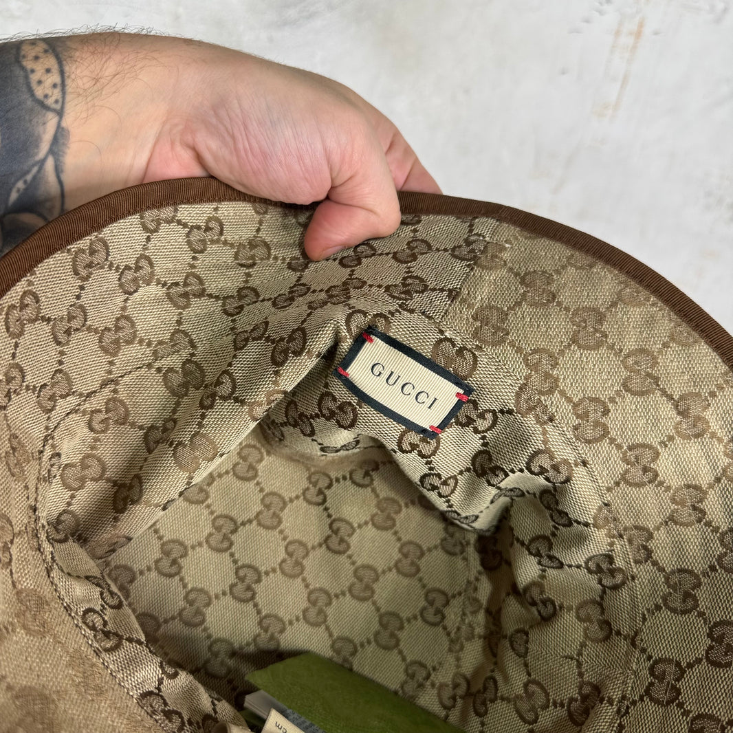 Gucci Reversible Canvas Monogram Bucket Hat