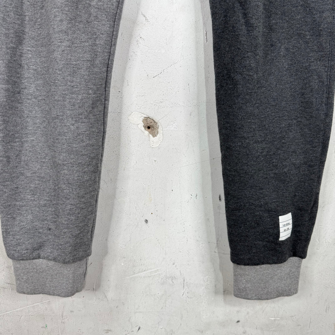 Thom Browne Tri Colored Grey Sweatpants