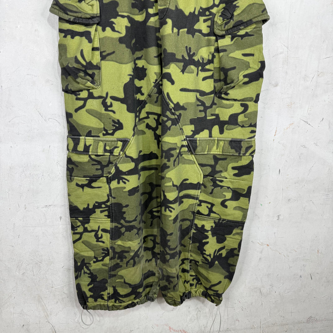 PDFCHANNEL Camo Cargo Baggy Sweatpants