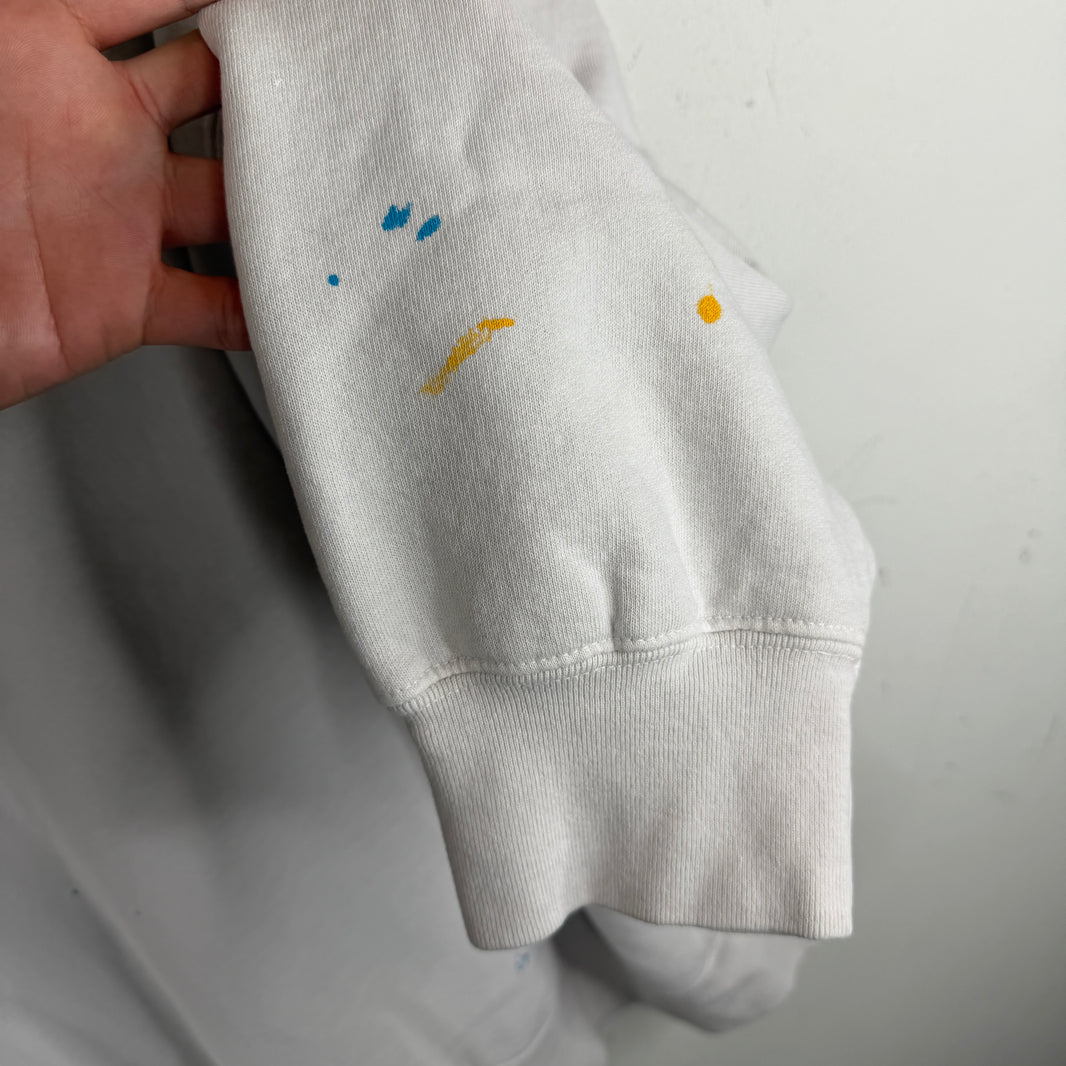 Supreme MM6 White Box Logo Zip-Up Hoodie