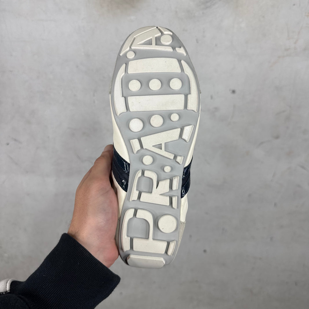 Prada Leather Low Profile Sneakers