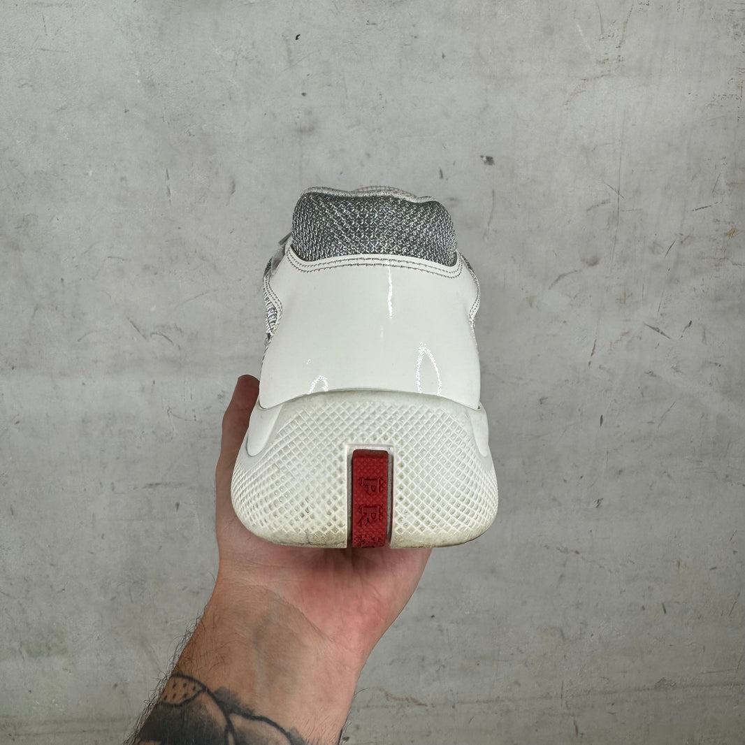 Prada White Patent Americas Cup