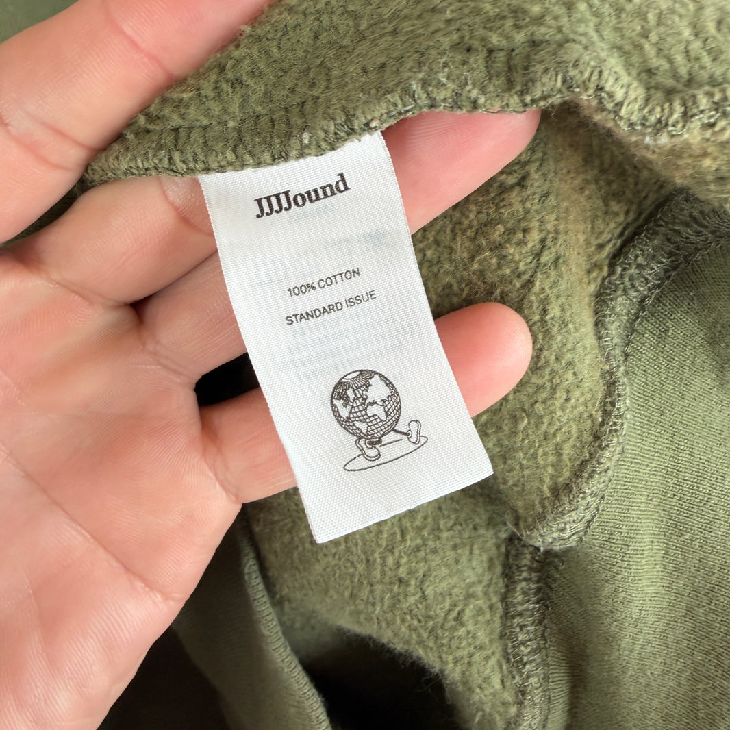 JJJJound Green Small Logo Crewneck