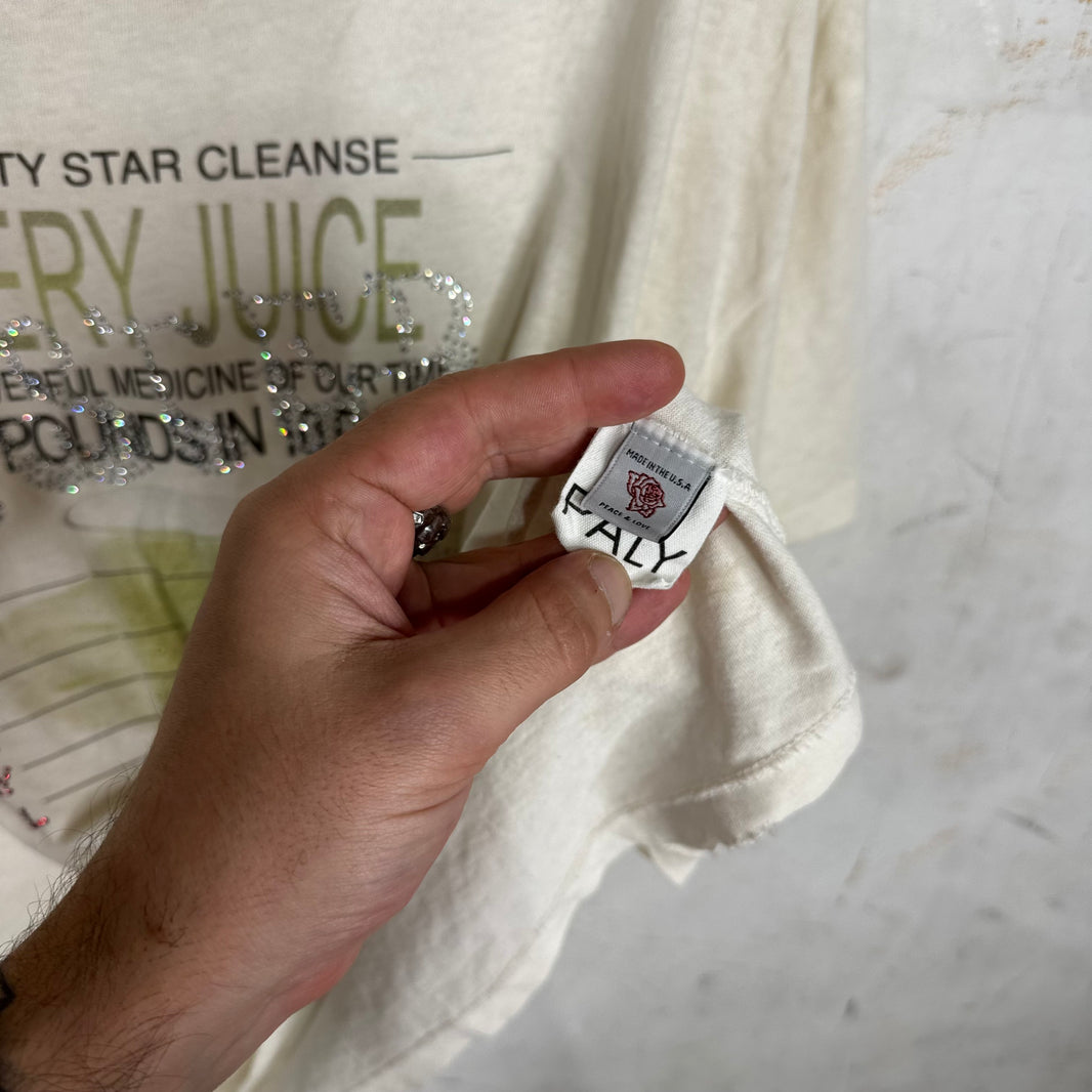 Paly Celery Juice Rhinestone T-Shirt