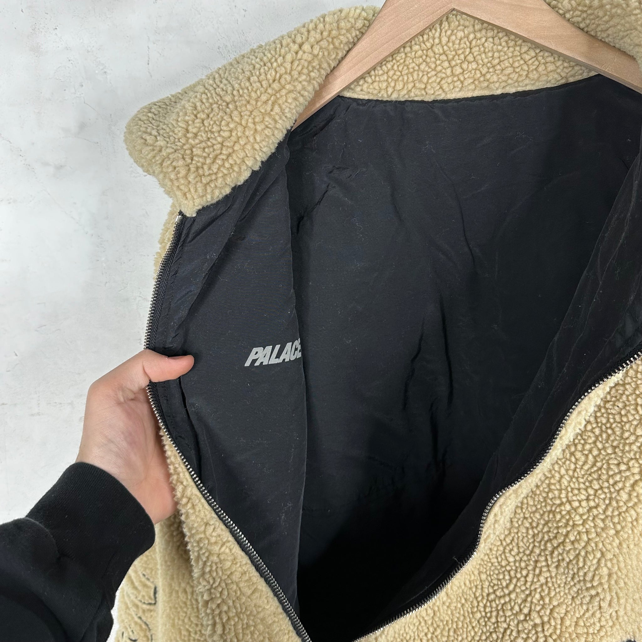 Palace Reversible Script Fleece Jacket