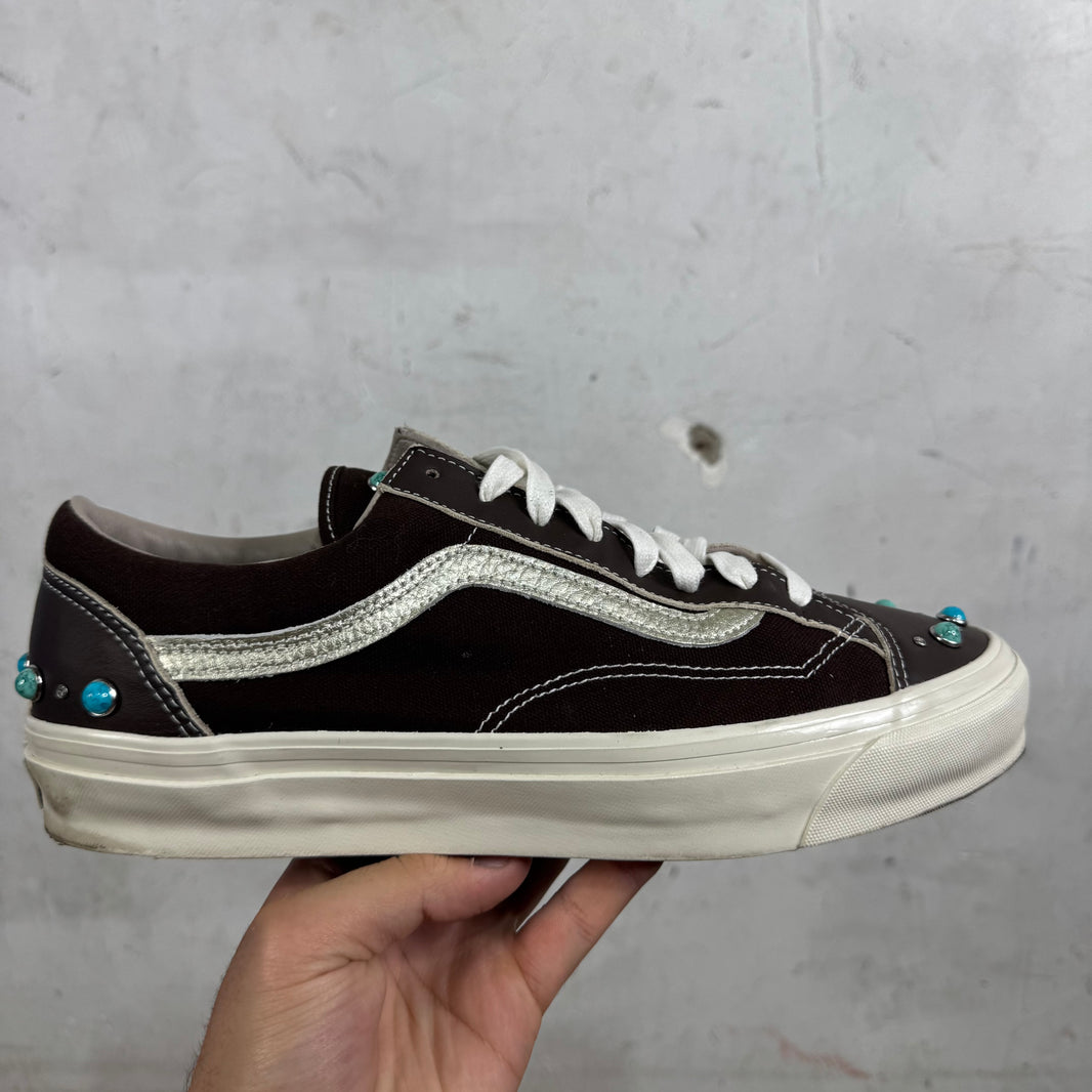 Vans Brown Leather Gemstone Old Skools